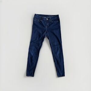 Gap Jeans Super Skinny Premium Low Rise Dark Blue Slim Stretch 8/29 Womens